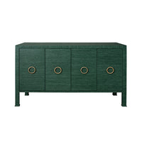 Auburn Grasscloth 4 Door Buffet