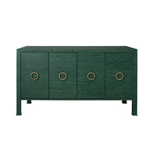 Auburn Grasscloth 4 Door Buffet