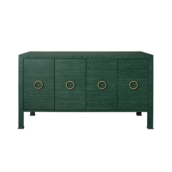 Auburn Grasscloth 4 Door Buffet