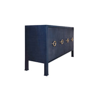 Auburn Grasscloth 4 Door Buffet