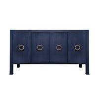 Auburn Grasscloth 4 Door Buffet