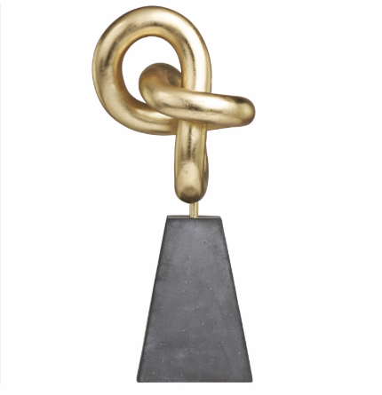 Gold Knot Sculpture