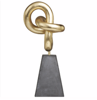 Gold Knot Sculpture