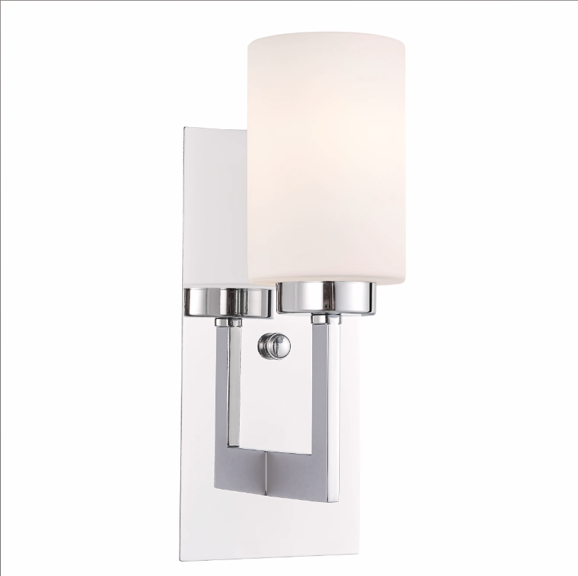 Brio Wall Sconce with Frosted Glass Shade