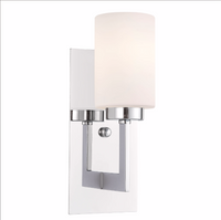 Brio Wall Sconce with Frosted Glass Shade