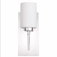 Brio Wall Sconce with Frosted Glass Shade