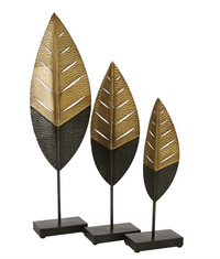 Black & Gold Leaf S/3