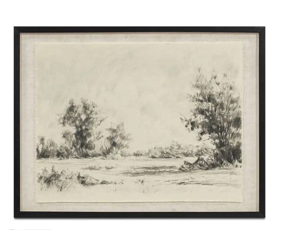 Briar Framed Print On Linen