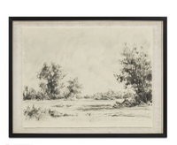 Briar Framed Print On Linen