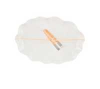 Ruffle Melamine Platter Set