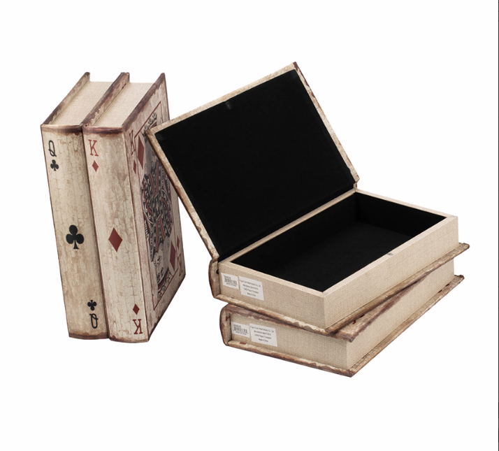 S/4 Playing Card Book Boxes