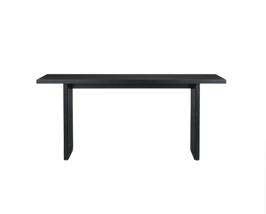 Grier 65" Black Wood w/ Black Cane Console Table