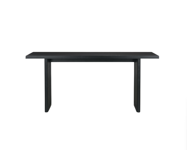 Grier 65" Black Wood w/ Black Cane Console Table