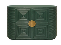 Forest Green Fluted Sideboard