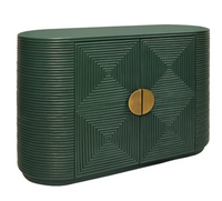 Forest Green Fluted Sideboard