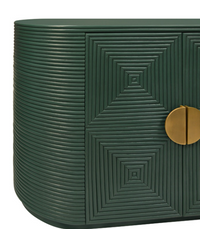 Forest Green Fluted Sideboard
