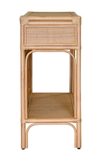 Tawny Beige Rattan Console Table