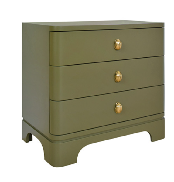 Light Pine & Gold End Table