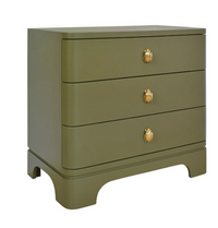 Light Pine & Gold End Table