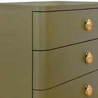 Light Pine & Gold End Table