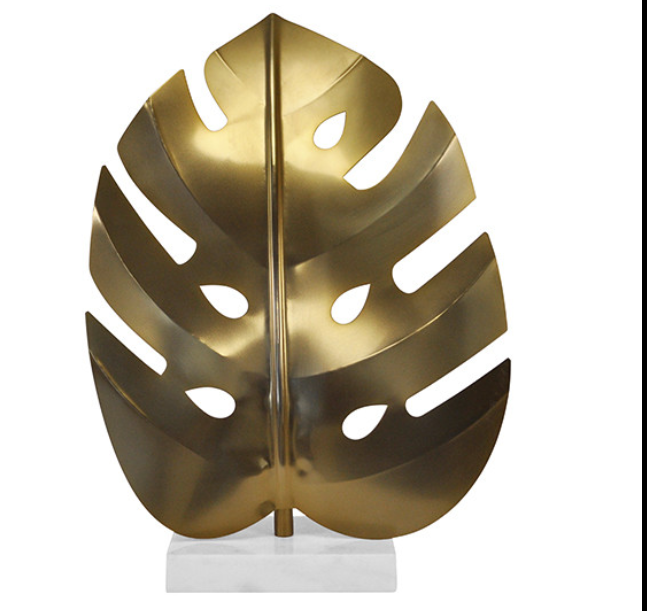 Bold Brass Leaf Figurine
