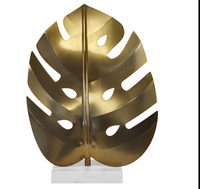 Bold Brass Leaf Figurine