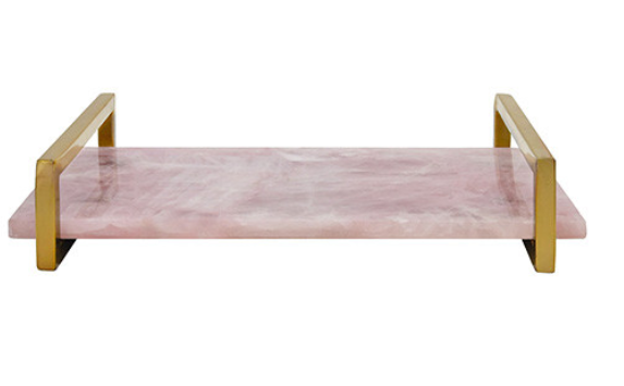 Rose Quartz Serving Tray