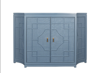 Geometric Oceanic Blue Cabinet