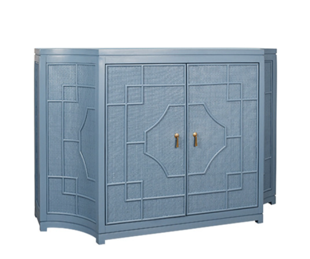 Geometric Oceanic Blue Cabinet