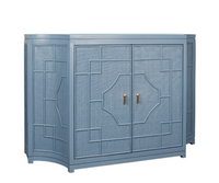 Geometric Oceanic Blue Cabinet