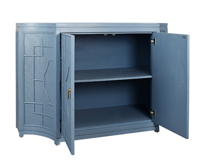 Geometric Oceanic Blue Cabinet