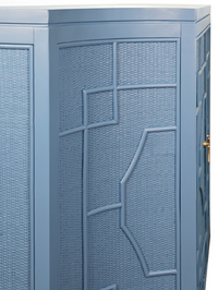 Geometric Oceanic Blue Cabinet