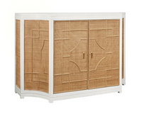 Geometric Rattan Cabinet