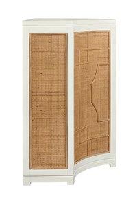 Geometric Rattan Cabinet