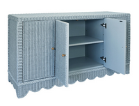 Scalloped Oceanic Blue Sideboard
