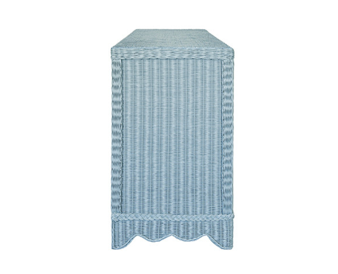 Scalloped Oceanic Blue Sideboard
