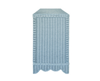 Scalloped Oceanic Blue Sideboard