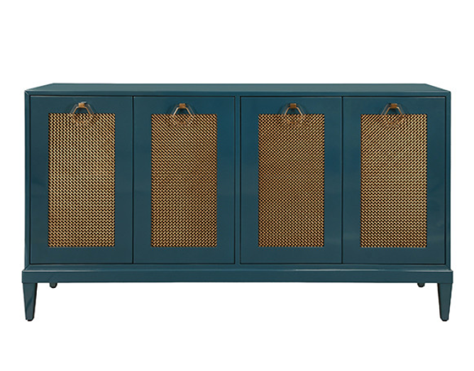 Midnight Blue Mesh Sideboard