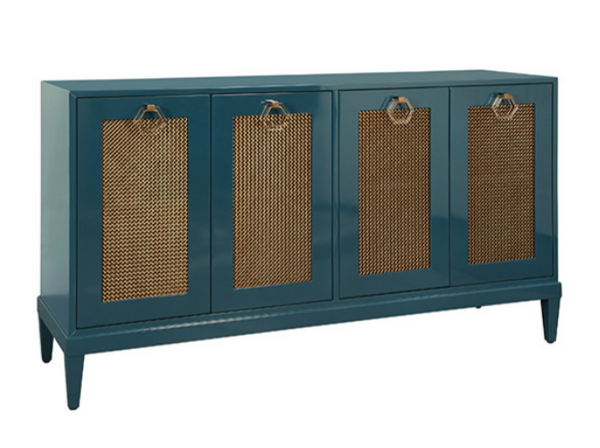 Midnight Blue Mesh Sideboard