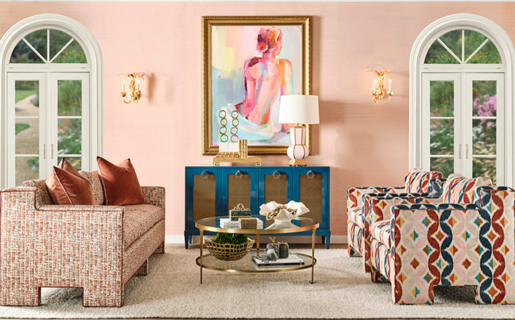 Midnight Blue Mesh Sideboard