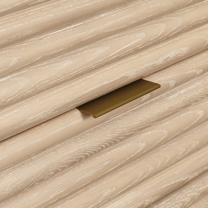 Soft Honey Brown Fluted Dresser