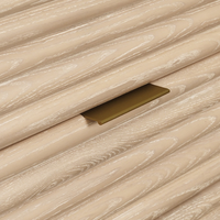 Soft Honey Brown Fluted Dresser