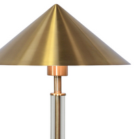 Triangular Crystal Brass Lamp