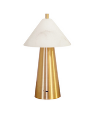 Seashell Marble & Gold Mini Lamp
