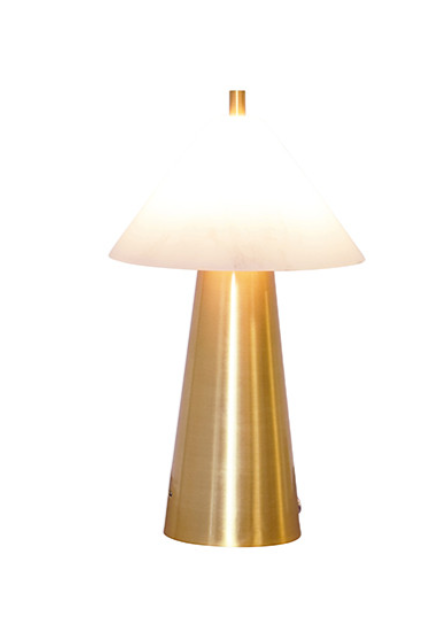 Seashell Marble & Gold Mini Lamp