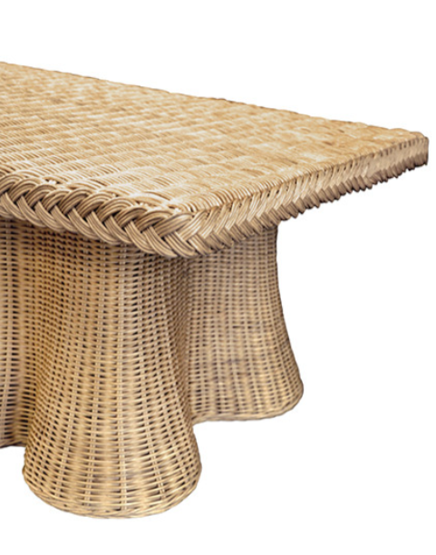 Angie Organic Rattan Table