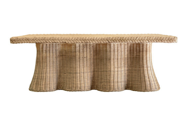 Angie Organic Rattan Table