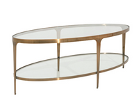 Shelby Glass & Gold Table