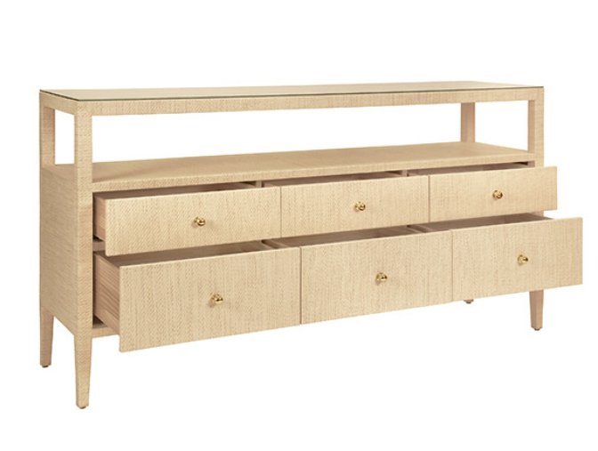 Bali Breeze Glass Console Table
