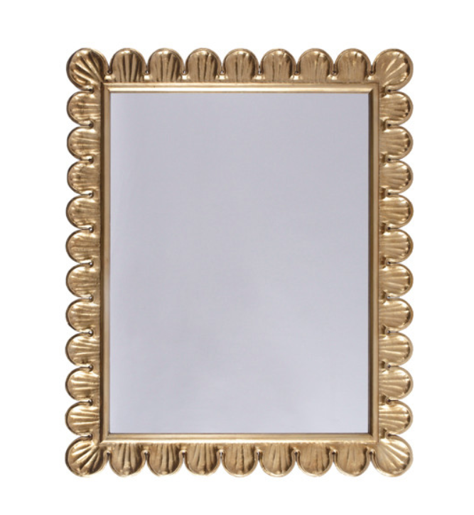 Sunshine Scalloped Mirror